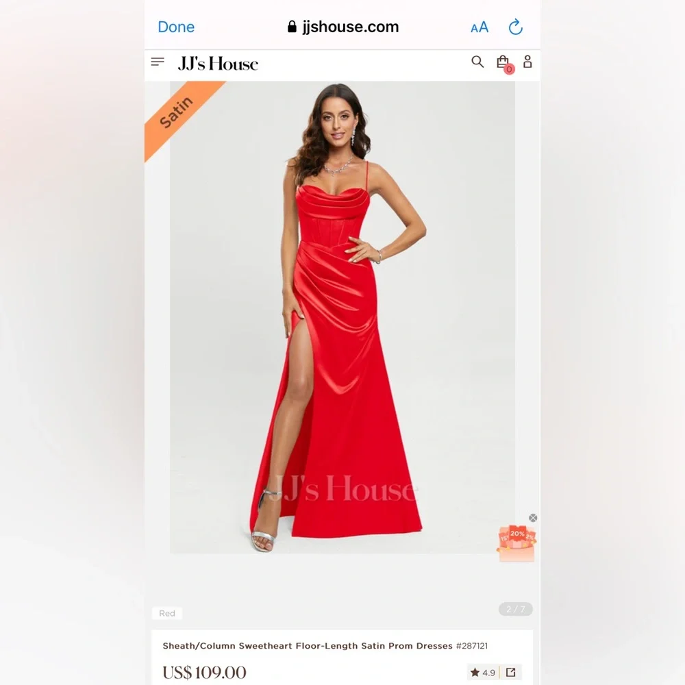 Red Formal Dress - Picture 7 of 7